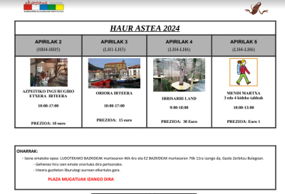 IZEN EMATEAK HASI DIRA!