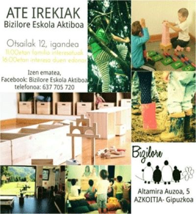 Ate irekiak Bizilore eskola librean