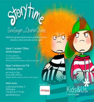 Story time ikuskizuna ingelesez haurrentzat